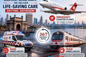 Panchmukhi Affordable Air Ambulance in Mumbai- Emergency Medical Transport Arranged at Low Cost