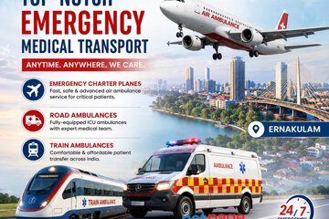 Panchmukhi Air Ambulance in Ernakulam - Swift and Safe Transfers 24/7