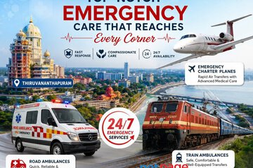 Panchmukhi Low Cost Air Ambulance in Thiruvananthapuram- Dedicated Patient Transfers at Lower Fare
