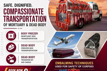 Panchmukhi Air Cargo Dead Body Transfer in Varanasi- Reliable Mortuary Ambulance Available