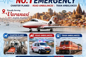 Panchmukhi Air Ambulance in Varanasi- Safe Transfer Arranged With Precautionary Measures