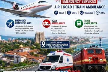 Panchmukhi Hi Tech Air Ambulance in Thiruvananthapuram- Medical Evacuation Arranged Without Chaos