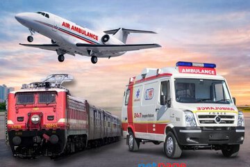 Panchmukhi Hi tech Train Ambulance in Delhi- Nationwide Medical Transfer