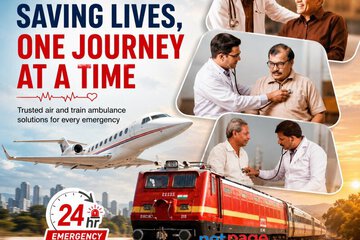 Panchmukhi Affordable Train Ambulance in Delhi- Nationwide Train Ambulance booking and transfer