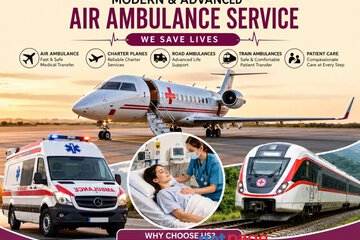 Book a Life-Saving Medical Air and Train Ambulance from Panchmukhi to Hyderabad