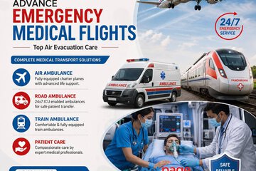 Panchmukhi Air Ambulance Services in Thiruvananthapuram- unsurpassed care and attention in Transit