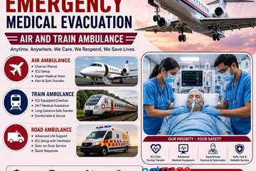 Hire Panchmukhi Air and Train Ambulance Services in Delhi | Advanced Medical Technology