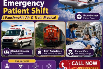 Panchmukhi ICU Air Ambulance in Mumbai - Rapid Medical Evacuation with caution