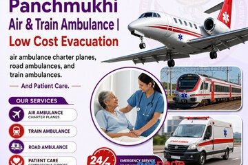Panchmukhi Hi Tech Air Ambulance in Varanasi – Bed to Bed transfer arranged on time