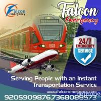 Falcon Train Ambulance in Kolkata provides the bed to bed transfer