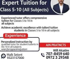 Tuition for Class 5-10 (All Subjects) – Newtown