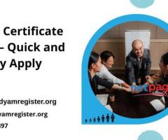 Udyam Certificate Online – Quick and Easy Apply