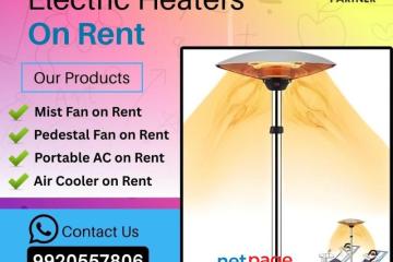 Pedestal Fan on Rent, electric heater on rent