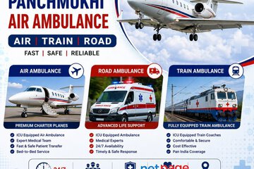 Patient Transfer your Location by Panchmukhi Air and Train Ambulance in Thiruvananthapuram