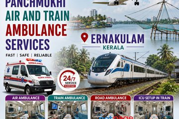 For Safe Patient Transfer by Panchmukhi Air and Train Ambulance in Ernakulam