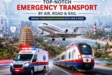 Panchmukhi Air and Train Ambulance in Thiruvananthapuram – Reliable Medical Transport